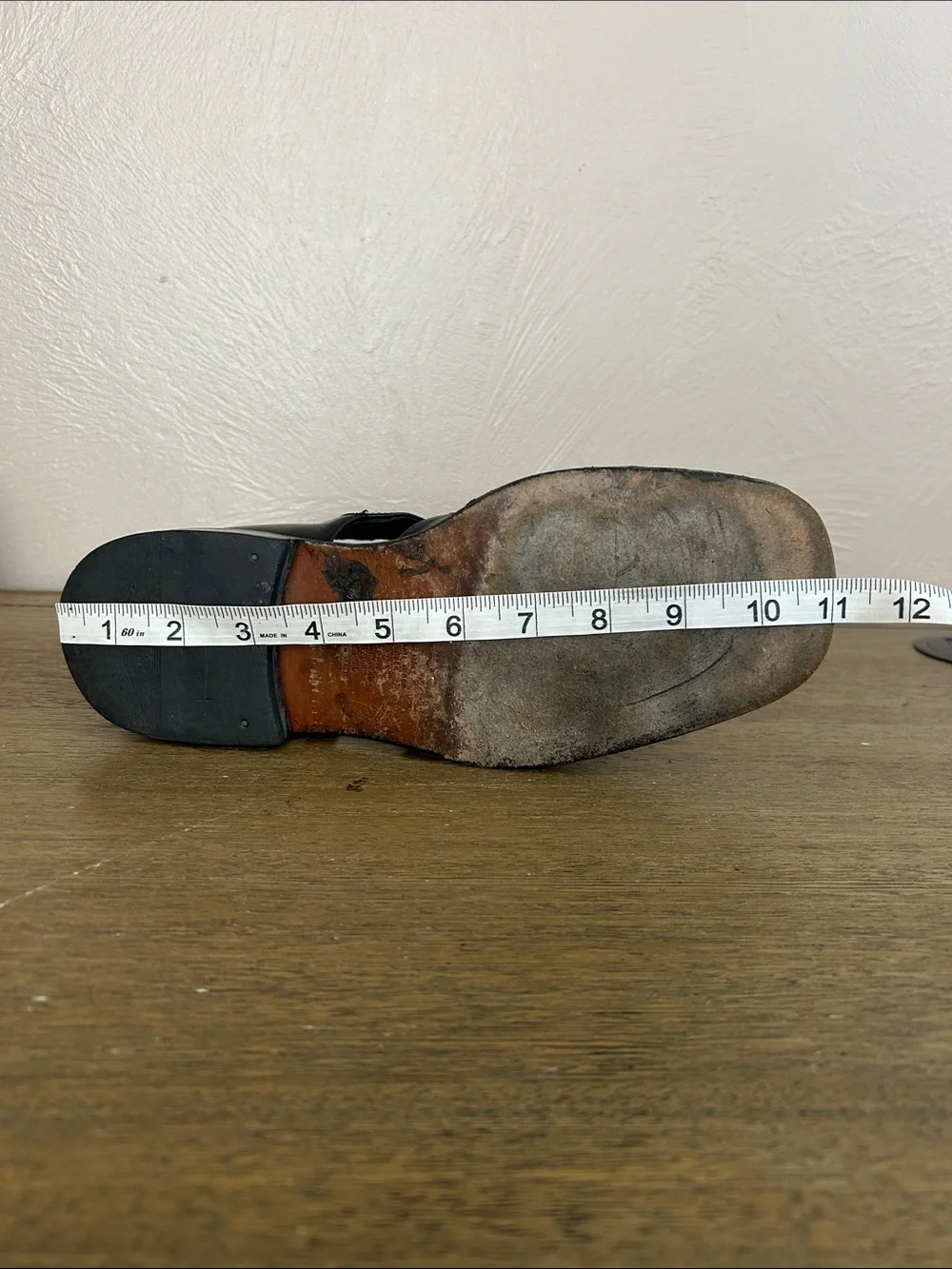 Heyraud Men's Black Handmade Leather Fisherman Sandal. Made in Italy. Size EU 40